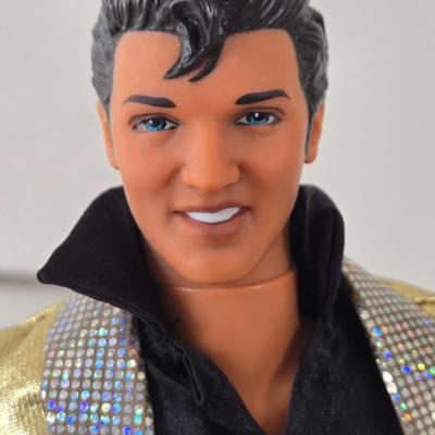 LOT 55B: Variety of Barbies, Ken, 2 Galooob Spice Girls, Britney Spears, and Elvis Dolls