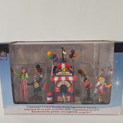 LOT 56B: New in Box Lemax Carnival Village Ticket Booth &Cotton Candy Stand
