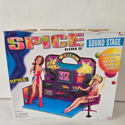 LOT 58B: Galoob Spice Girls Stage & Spice Girl Dolls