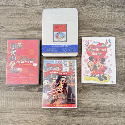 LOT 61B: NIP Walt Disney Treasures Mickey Mouse in Living Color 2-Disc DVD Set & More NIP Disney DVDs