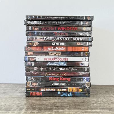 LOT 63B: NIP DVDs: The Phantom of the Opera, Heat, US Marshalls, Secret Window, King Kong, Ronin & More