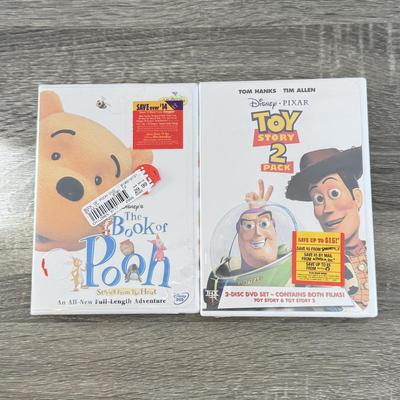 LOT 68B: NIP Disney DVDs: Beauty and the Beast Special Edition, Snow White and the Seven Dwarfs, Toy Story 1 & 2 Box Set, Cinderella...