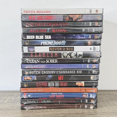 LOT 69B: NIP DVDs: West Dise Story, Phonebooth, The Bodyguard, Last Dance, Deep Blue Sea, Clean and Sober & More