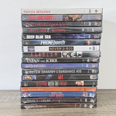 LOT 69B: NIP DVDs: West Dise Story, Phonebooth, The Bodyguard, Last Dance, Deep Blue Sea, Clean and Sober & More
