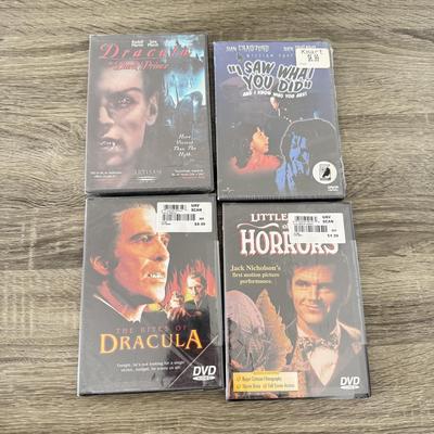 LOT 70B: NIP Horror / Thriller DVDs: Stephen King's IT, Alfred Hitchcock Collection, Little Shop of Horrors, Dracula & More