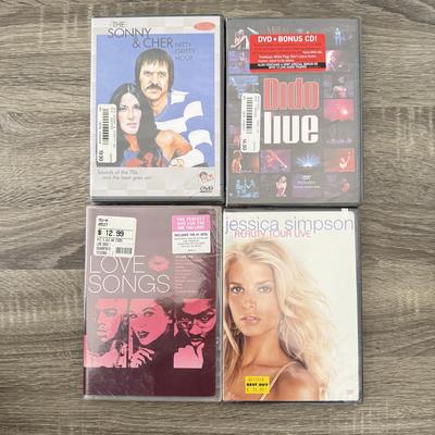 LOT 71B: NIP Music DVDs: Sonny and Cher, David Bowie, American Idol, Pink, Kelly Clarkson, Michael Jackson & More