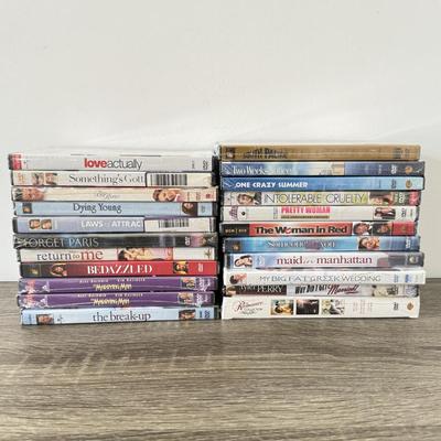 LOT 72B: NIP DVDs: Love Actually, Maid in Manhattan, Intolerable Cruelty, Two Weeks Notice, Bedazzled & More