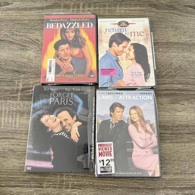 LOT 72B: NIP DVDs: Love Actually, Maid in Manhattan, Intolerable Cruelty, Two Weeks Notice, Bedazzled & More