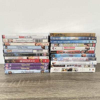 LOT 72B: NIP DVDs: Love Actually, Maid in Manhattan, Intolerable Cruelty, Two Weeks Notice, Bedazzled & More