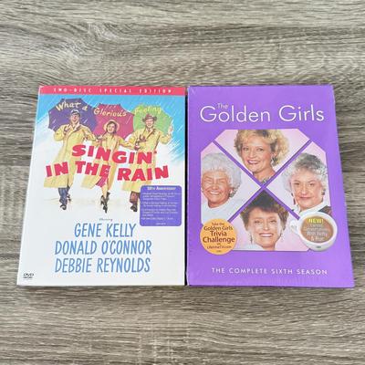 LOT 73B: NIP DVDs: I Love Lucy, Elizabeth Taylor, Golden Girls & Singin' in the Rain