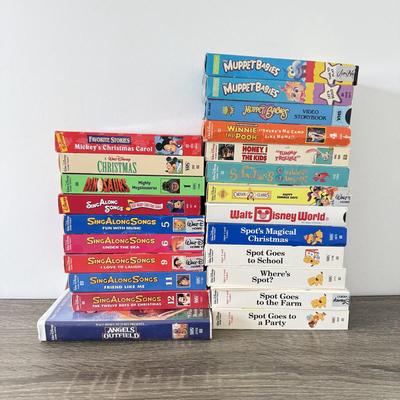 LOT 76A: Vintage Disney & Jim Henson Muppet Babies VHS Tape Collection