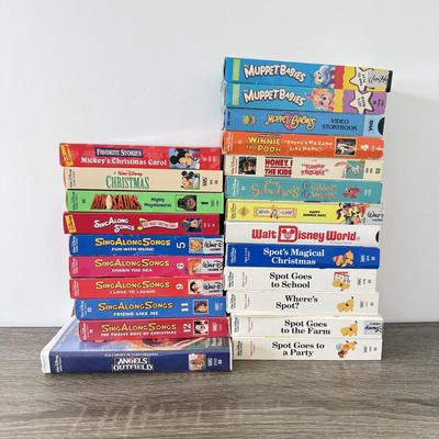 LOT 76A: Vintage Disney & Jim Henson Muppet Babies VHS Tape Collection