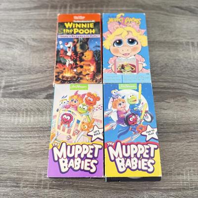 LOT 76A: Vintage Disney & Jim Henson Muppet Babies VHS Tape Collection