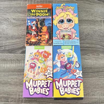 LOT 76A: Vintage Disney & Jim Henson Muppet Babies VHS Tape Collection