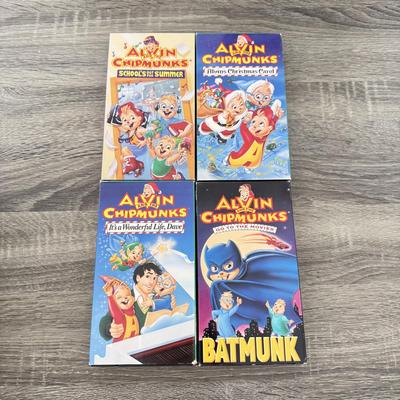 LOT 79A: Kids' DVDs & VHS Tapes: Shrek, Who Framed Roger Rabbit?, Osmosis Jones, Alvin and the Chipmunks, Land Before Time &...