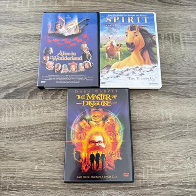 LOT 79A: Kids' DVDs & VHS Tapes: Shrek, Who Framed Roger Rabbit?, Osmosis Jones, Alvin and the Chipmunks, Land Before Time &...
