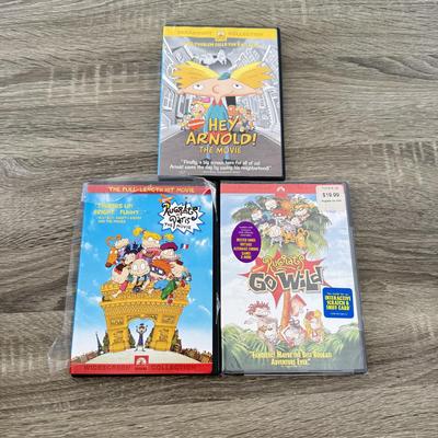 LOT 80B: Nickelodeon VHS Tapes & DVDs: Hey Arnold! Movie, Rugrats, Snick & Doug
