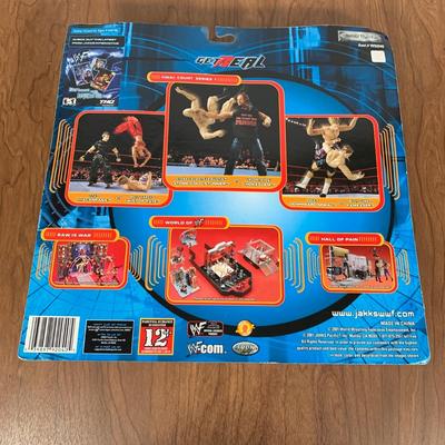 LOT 83 A: Jakks Pacific WWF Collection; Slammers Action Ring, NIP Final Count Series 1 Twist Of Fate, & More