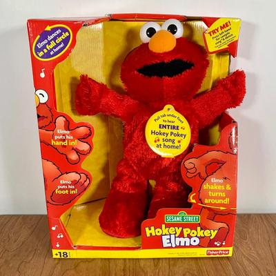 LOT 85 A: Sesame Street Elmo Collection; 2008 Fisher-Price Elmo Live! & 2002 Hokey Pokey Elmo, Limited Edition 25th Anniversary...