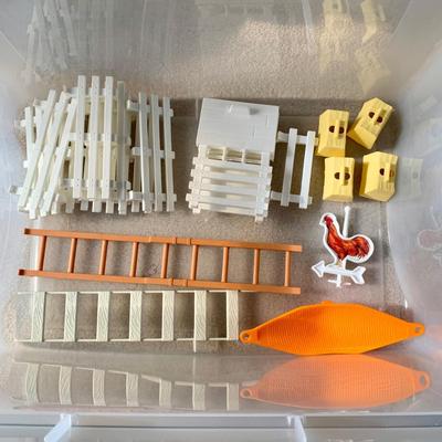 LOT 87 A: Tonka Farm Toys Collection; People, Animals, Fences, Cart, & More