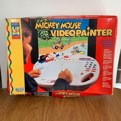 LOT 88 B: 2000 Wild Planet Radio DJ Broadcast Studio & 1993 Vtech Disney's Mickey Mouse Video Painter