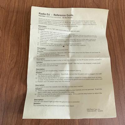 LOT 88 B: 2000 Wild Planet Radio DJ Broadcast Studio & 1993 Vtech Disney's Mickey Mouse Video Painter