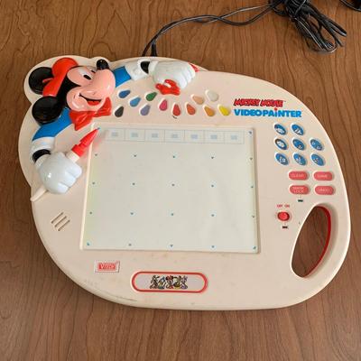LOT 88 B: 2000 Wild Planet Radio DJ Broadcast Studio & 1993 Vtech Disney's Mickey Mouse Video Painter