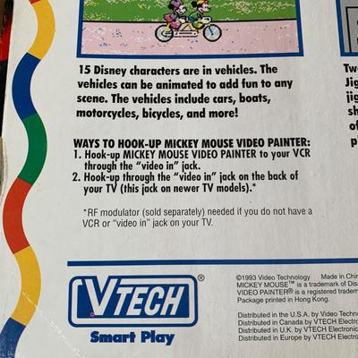 LOT 88 B: 2000 Wild Planet Radio DJ Broadcast Studio & 1993 Vtech Disney's Mickey Mouse Video Painter