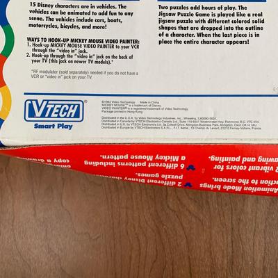 LOT 88 B: 2000 Wild Planet Radio DJ Broadcast Studio & 1993 Vtech Disney's Mickey Mouse Video Painter