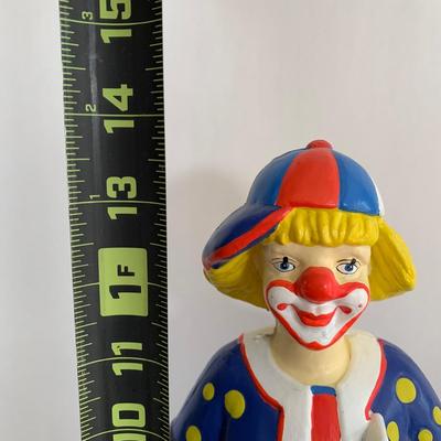 LOT 89 A: Vintage David Larible Ringling Bros. And Barnum & Bailey Clown Doll w/ Clown Coin Bank, & More