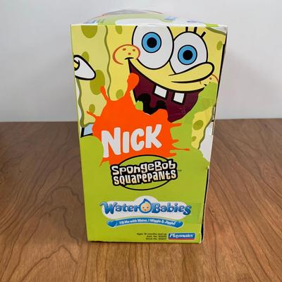 LOT 92 A: 2006 NIP Playmates Water Babies Collection; Sesame Street Oscar The Grouch, Disney Eeyore, & Nickelodeon SpongeBob SquarePants