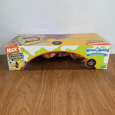 LOT 92 A: 2006 NIP Playmates Water Babies Collection; Sesame Street Oscar The Grouch, Disney Eeyore, & Nickelodeon SpongeBob SquarePants