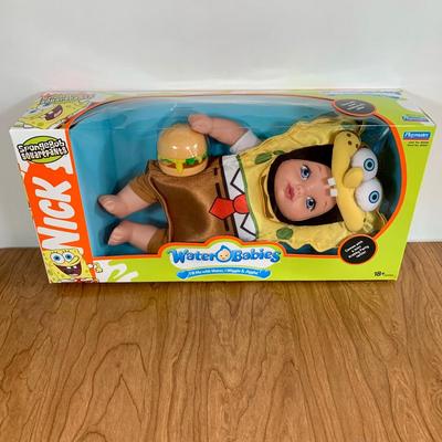 LOT 92 A: 2006 NIP Playmates Water Babies Collection; Sesame Street Oscar The Grouch, Disney Eeyore, & Nickelodeon SpongeBob SquarePants