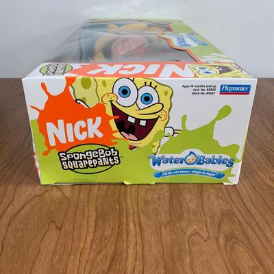 LOT 92 A: 2006 NIP Playmates Water Babies Collection; Sesame Street Oscar The Grouch, Disney Eeyore, & Nickelodeon SpongeBob SquarePants