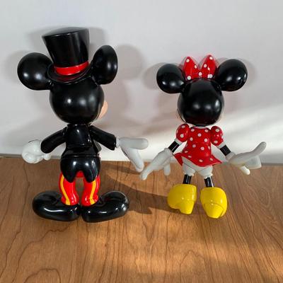 LOT 95 A: 2009 Fisher-Price Disney's Dance Star Mickey Mouse & Vintage Mickey & Minnie Mouse PVC Figurines