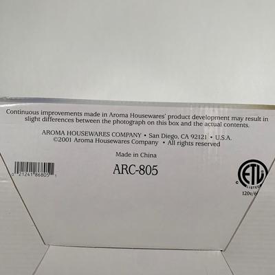 LOT 97 A: NIP Aroma Rice Cooker Food Steamer & Warmer & Rival 3 1/2 Quart Crock Pot Stoneware Slow Cooker