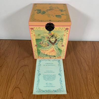 LOT 98 A: NIP 1988 Limited Edition Numbered Jeanette Curley Enesco Gift Gallery Londondary Ladies "Prudence" Musical Jack In...