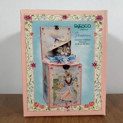 LOT 98 A: NIP 1988 Limited Edition Numbered Jeanette Curley Enesco Gift Gallery Londondary Ladies "Prudence" Musical Jack In...