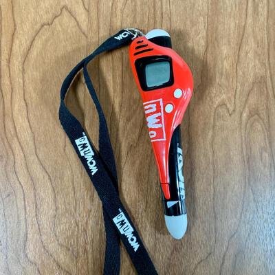 LOT 100 A: 1998 NWO WCW C-Pen, 1999 Collectible Playing Cards, & Miniature Figurines