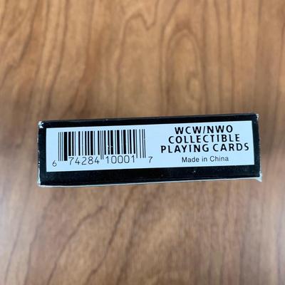 LOT 100 A: 1998 NWO WCW C-Pen, 1999 Collectible Playing Cards, & Miniature Figurines