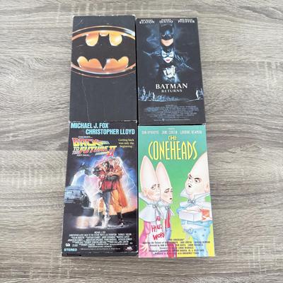 LOT 101B: VHS Tapes: Back to the Future II, Coneheads, The Addams Family, Austin Powers, Keaton Batman & Batman Returns, Teenage...