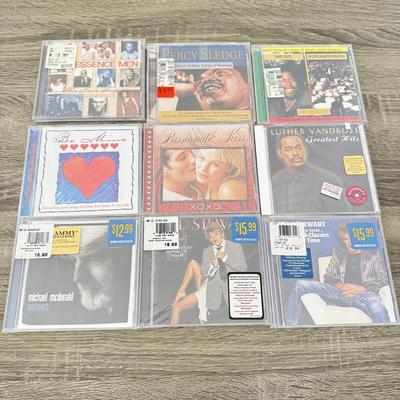LOT 108B: NIP CDs: Rod Stewart, Frank Sinatra, Marvin Gaye, Luther Vandross & More
