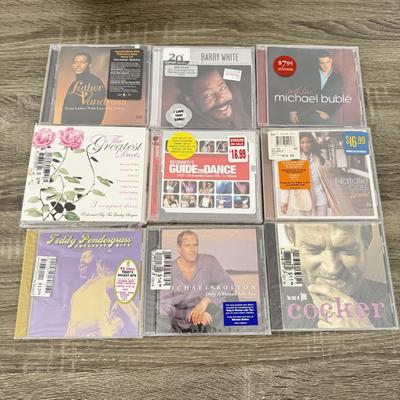 LOT 108B: NIP CDs: Rod Stewart, Frank Sinatra, Marvin Gaye, Luther Vandross & More