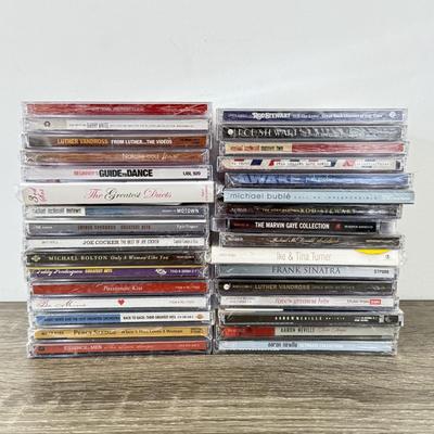 LOT 108B: NIP CDs: Rod Stewart, Frank Sinatra, Marvin Gaye, Luther Vandross & More