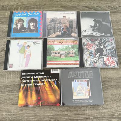 LOT 112B: CD Collection: Van Halen, Led Zeppelin, Genesis, Hall and Oates, Rod Steward, Boston & Billy Joel