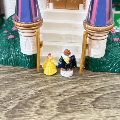 LOT 114B: 1998 Disney Trendmasters Beauty and the Beast Light-Up Castle Playset
