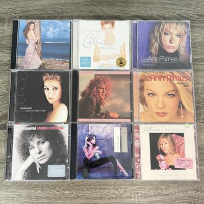 LOT 120B: CD Collection: Mariah Carey, Celine Dion, LeAnn Rimes, Barbara Streisand & More