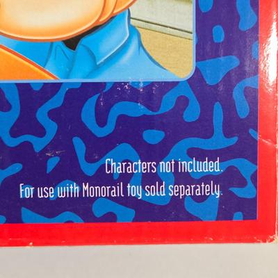 LOT 122A: Walt Disney World Monorail Pieces & 4 Disney Figures