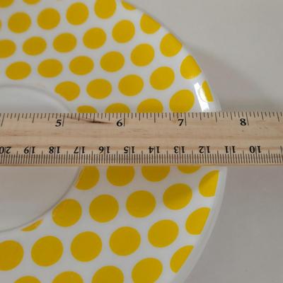 LOT 124B: Mickey Mouse Head Shaped Cutting Board, Metal Trivet, Bowls with Mickey's Feet, Minnie Mouse Cup and Saucer, and Minnie...