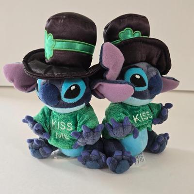 LOT 126B: Mickey, Eeyore, and Stitch All ready For St. Patrick's Day